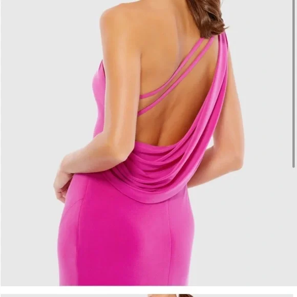 New MAC DUGGAL Elegant Pink One-Shoulder
Dress GOWN 26512 6 - Picture 2 of 8